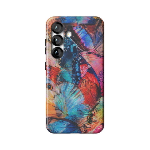 Colorful Butterfly Moth Wings Tough Phone Case for Galaxy S25