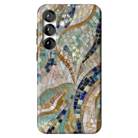 Sea Goddess Mosaic Print Tough Phone Case for Galaxy S25 Plus