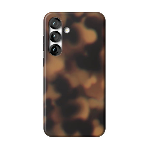 Classic Tortoise Shell Print Tough Phone Case for Galaxy S25 Plus