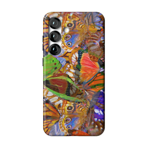 Trippy Butterfly Wings Tough Phone Case for Galaxy S25 Plus