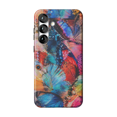 Colorful Butterfly Moth Wings Tough Phone Case for Galaxy S25 Plus