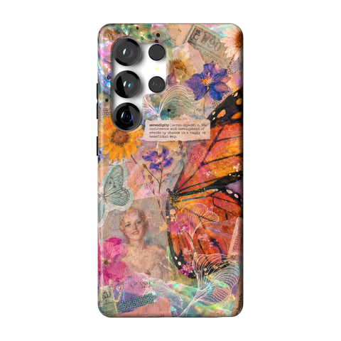 Monarch Collage Tough Phone Case for Galaxy S25 Ultra