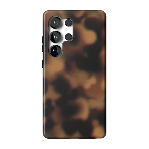 Classic Tortoise Shell Print Tough Phone Case for Galaxy S25 Ultra