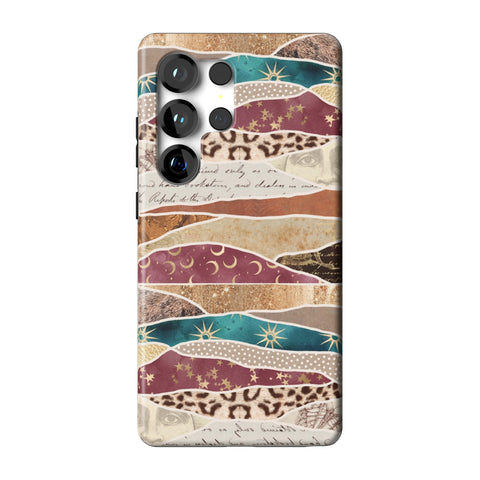 Boho Abstract Tough Phone Case for Galaxy S25 Ultra