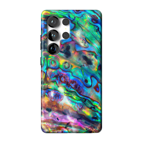 Abalone Shell Tough Phone Case for Galaxy S25 Ultra