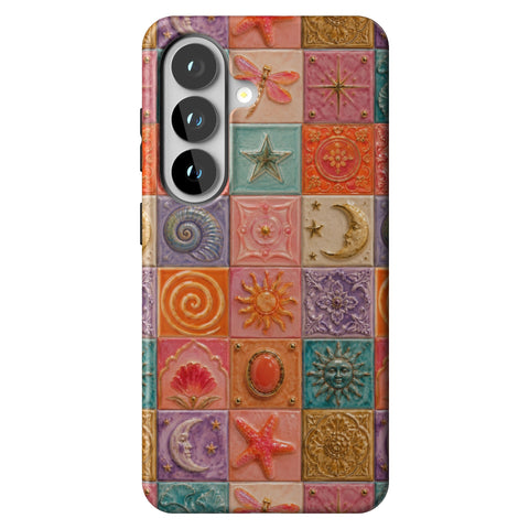Nautical Whimsy Tiles Tough Phone Case for Galaxy S26