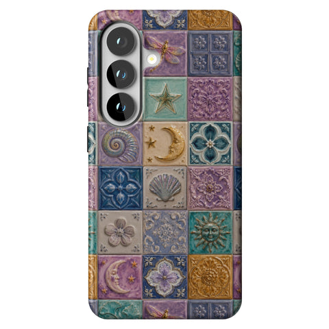 Mermaid Whimsy Tiles Tough Phone Case for Galaxy S26