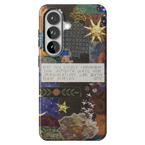 Whimsy Quote Collage Tough Phone Case for Galaxy S26