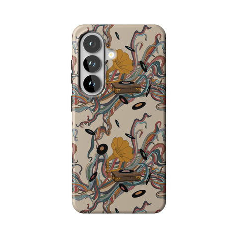 Art Nouveau Vinyl Record Player Tough Phone Case for Galaxy S26