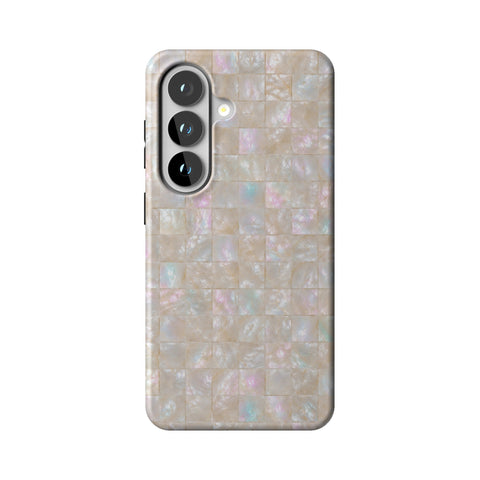 Opal Mother of Pearl Tile Print Tough Phone Case for Galaxy S26