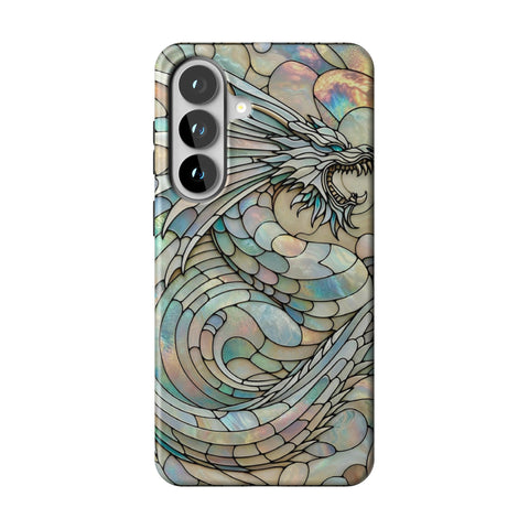 Year of the Dragon Stained Glass Illusion Tough Phone Case for Galaxy S26 Plus