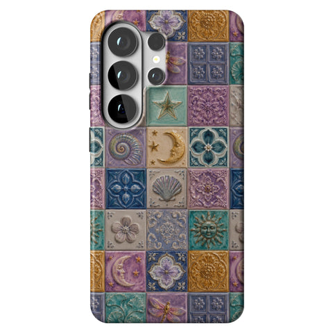 Mermaid Whimsy Tiles Tough Phone Case for Galaxy S26 Ultra