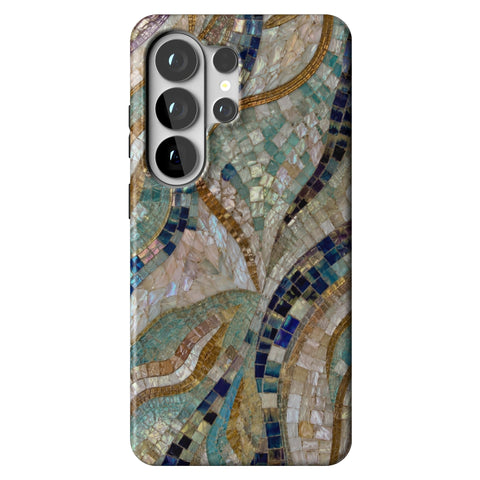 Sea Goddess Mosaic Print Tough Phone Case for Galaxy S26 Ultra