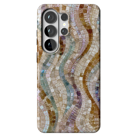 Seashell Mosaic Print Tough Phone Case for Galaxy S26 Ultra