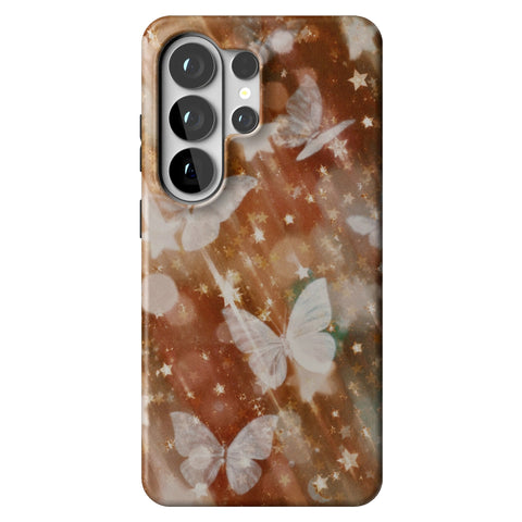 Terracotta Butterfly Tough Phone Case for Galaxy S26 Ultra