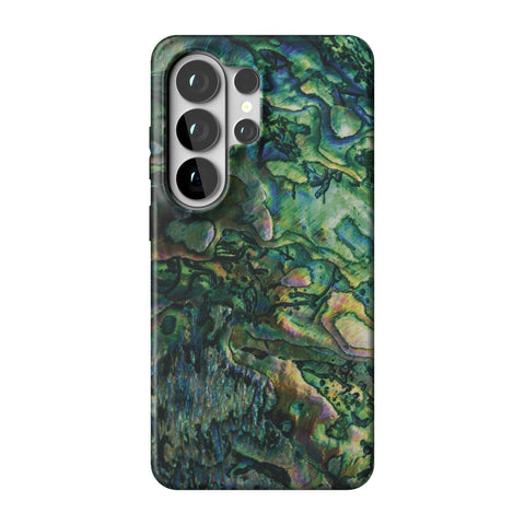 Green Abalone Shell Tough Phone Case for Galaxy S26 Ultra