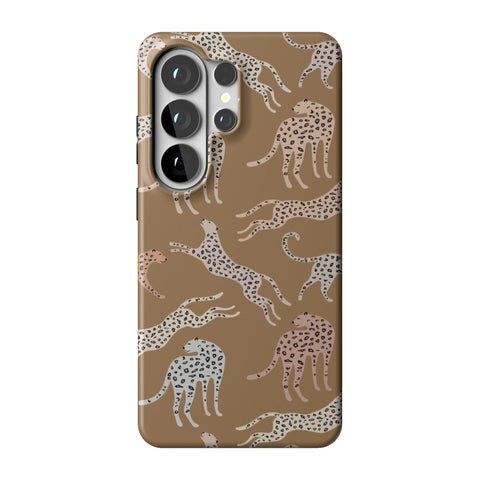 Trendy Cheetah Print Tough Phone Case for Galaxy S26 Ultra