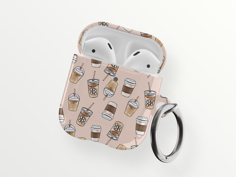 Cute Coffee AirPods Case for AirPods Pro and AirPods 1st/2nd Gen - The Urban Flair (Feat)
