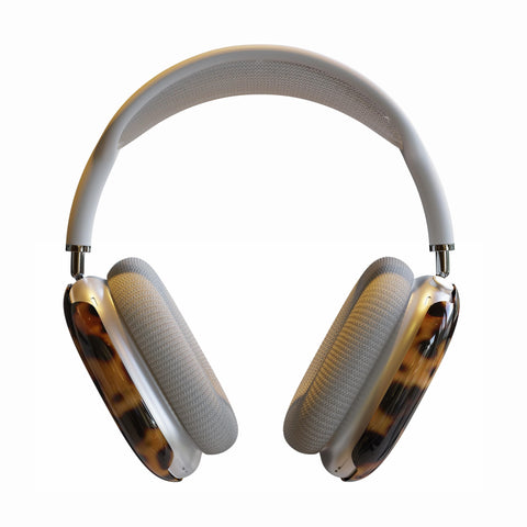 Classy Tortoise Shell Print AirPods Max Case | Snap On Air Pods Max Cover | Protective Case For New AirPods Max Headphones feat