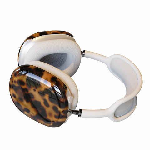 Classy Tortoise Shell Print AirPods Max Case | Snap On Air Pods Max Cover | Protective Case For New AirPods Max Headphones feat
