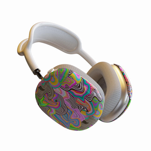 Psychedelic Drippy AirPods Max Case | Snap On Air Pods Max Cover | Protective Case For New AirPods Headphones with Colorful Aesthetic Design
