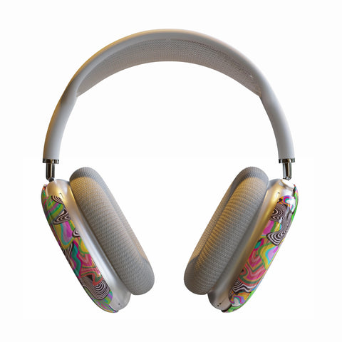 Psychedelic Drippy AirPods Max Case | Snap On Air Pods Max Cover | Protective Case For New AirPods Headphones with Colorful Aesthetic Design