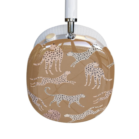 Trendy Boho Leopards AirPods Max Case | Snap On Air Pods Max Cover | Protective Case For AirPods Max Headphones With Aesthetic Fall Design