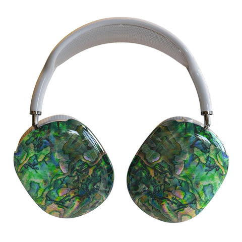 Green Abalone Shell Print AirPods Max Case | Snap On Air Pods Max Cover | Protective Case For New AirPods Max Headphones