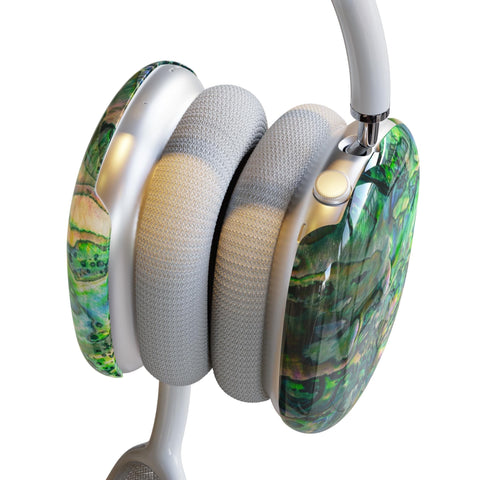 Green Abalone Shell Print AirPods Max Case | Snap On Air Pods Max Cover | Protective Case For New AirPods Max Headphones
