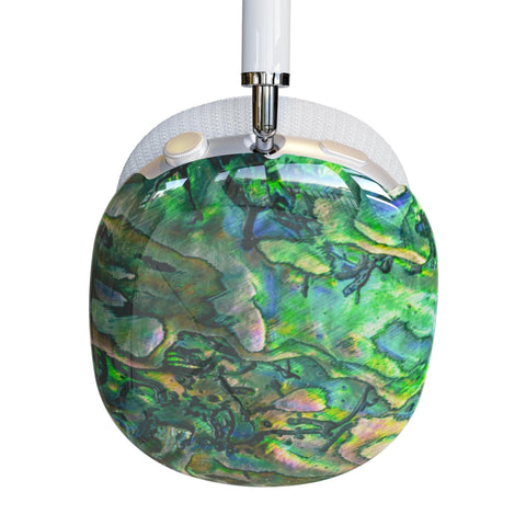 Green Abalone Shell Print AirPods Max Case | Snap On Air Pods Max Cover | Protective Case For New AirPods Max Headphones