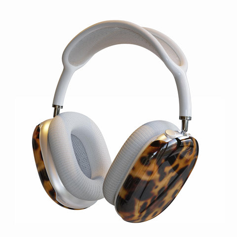 Classy Tortoise Shell Print AirPods Max Case | Snap On Air Pods Max Cover | Protective Case For New AirPods Max Headphones feat