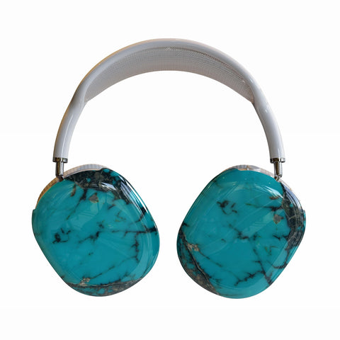 Bohemian Turquoise Stone Print AirPods Max Case | Snap On Air Pods Max Cover | Protective Case For New AirPods Max Headphones