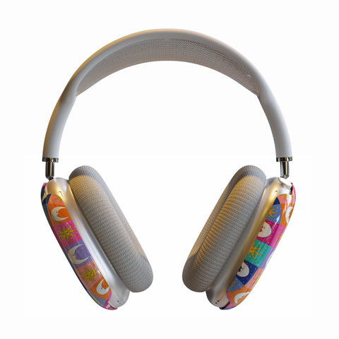 Eclectic Sun Moon AirPods Max Case | Snap On Air Pods Max Cover | Protective Case For New AirPods Max Headphones with Colorful Design