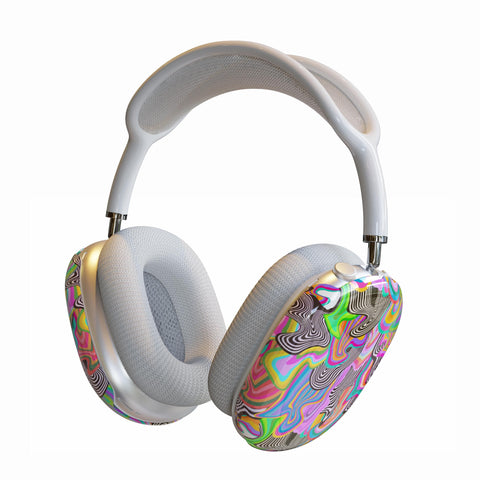 Psychedelic Drippy AirPods Max Case | Snap On Air Pods Max Cover | Protective Case For New AirPods Headphones with Colorful Aesthetic Design