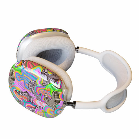 Psychedelic Drippy AirPods Max Case | Snap On Air Pods Max Cover | Protective Case For New AirPods Headphones with Colorful Aesthetic Design