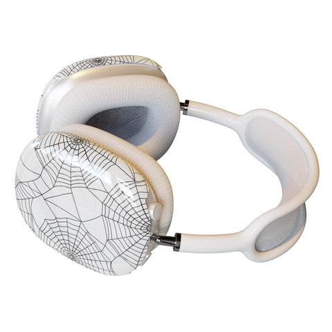 Spider Web AirPods Max Case | Snap On Air Pods Max Cover | Protective Case For New AirPods Max Headphones With Witchy Halloween Design