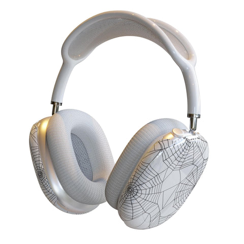 Spider Web AirPods Max Case | Snap On Air Pods Max Cover | Protective Case For New AirPods Max Headphones With Witchy Halloween Design