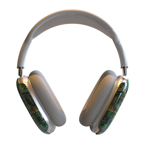 Green Abalone Shell Print AirPods Max Case | Snap On Air Pods Max Cover | Protective Case For New AirPods Max Headphones