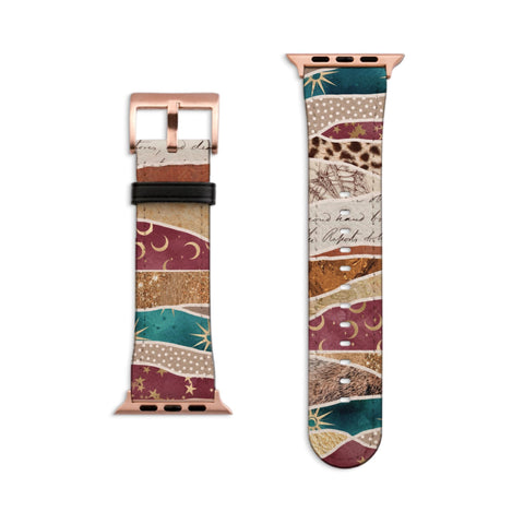 Boho Whimsigoth Apple Watch Band - Matte Rose Gold