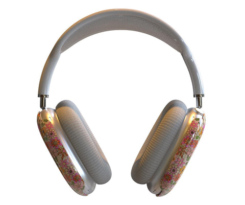 Retro Floral Airpods Max 2 Case – 70s Aesthetic Protective Hard Cover for Apple Headphones, Vintage Flower Power Airpods Max 2 Accessories