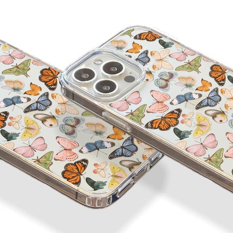 Colorful Butterfly Clear Phone Case - The Urban Flair (Feat)