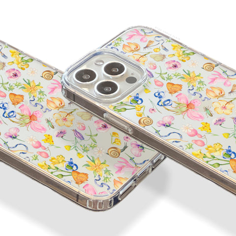 Pastel Garden Party Phone Case For iPhone 17 16 15 14 13 7 8 SE Galaxy S26 S25