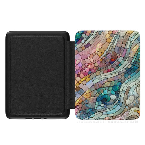 Stained Glass Kindle Paperwhite Case, Saffiano Leatherette (2024 Models)