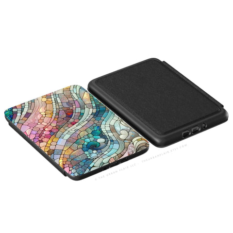 Stained Glass Kindle Paperwhite Case, Saffiano Leatherette (2024 Models)