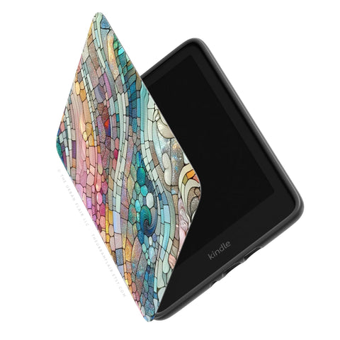 Stained Glass Kindle Paperwhite Case, Saffiano Leatherette (2024 Models)