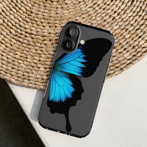 Blue Swallowtail Butterfly Wing Print Clear Phone Case - The Urban Flair (Feat)