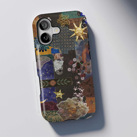 Whimsy Mixed Media Collage Tough Phone Case for iPhone 17 Pro Max - The Urban Flair (Feat)
