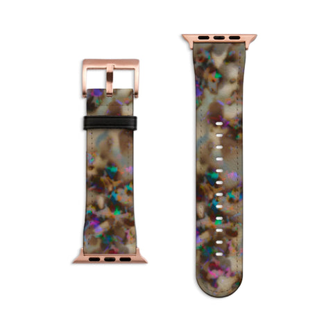 Mermaid Tortoise Shell Print Apple Watch Band - Matte Rose Gold