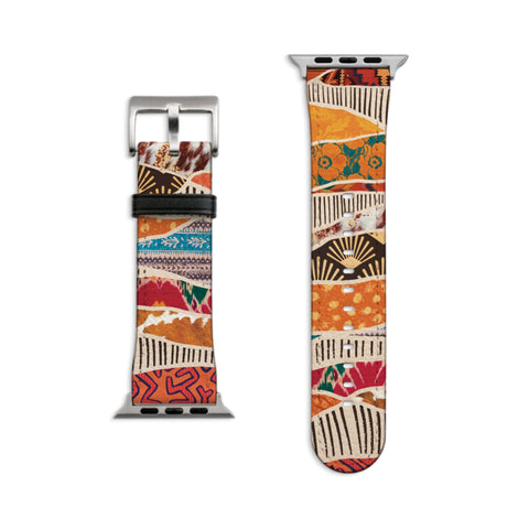 Western Boho Apple Watch Band - Matte Silver
