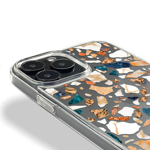 Terrazzo Phone Case For iPhone 17 16 15 14 13 7 8 SE Galaxy S26 S25 (Feat)